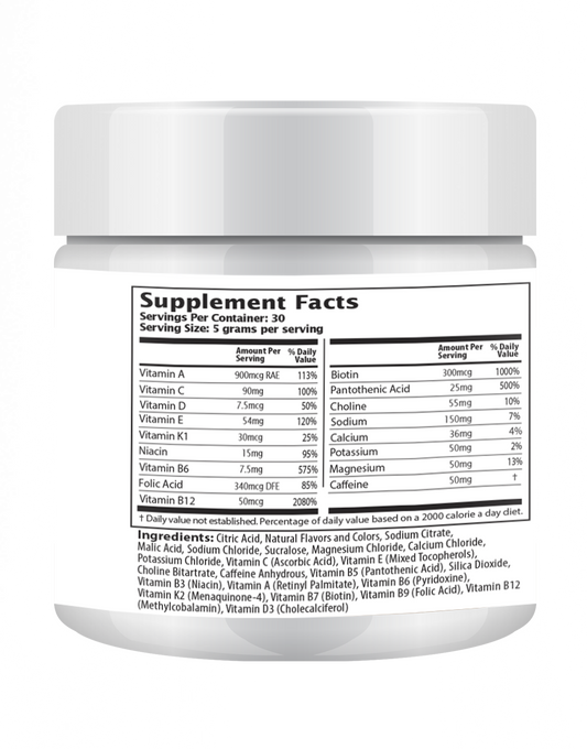 150g Booster Energy Mix - Blue Raspberry Flavor