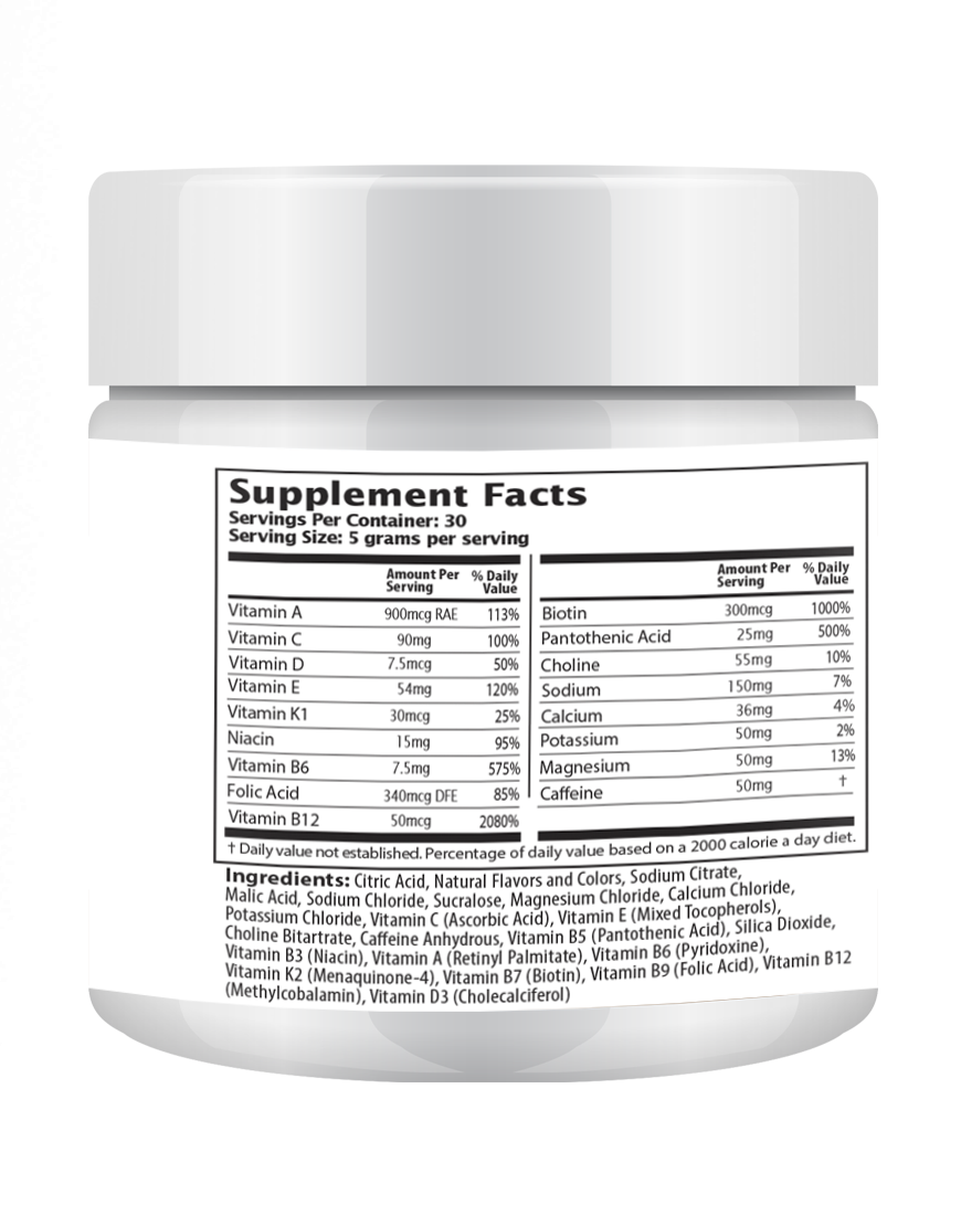 150g Booster Energy Mix - Grape Flavor