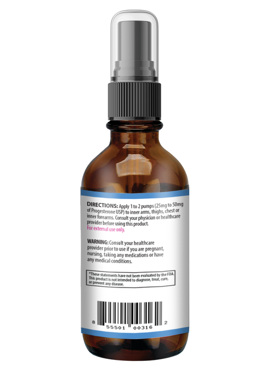 2oz SUPERB-ProX - Progest Cosmetic BodyOil Clear Liquid Pump