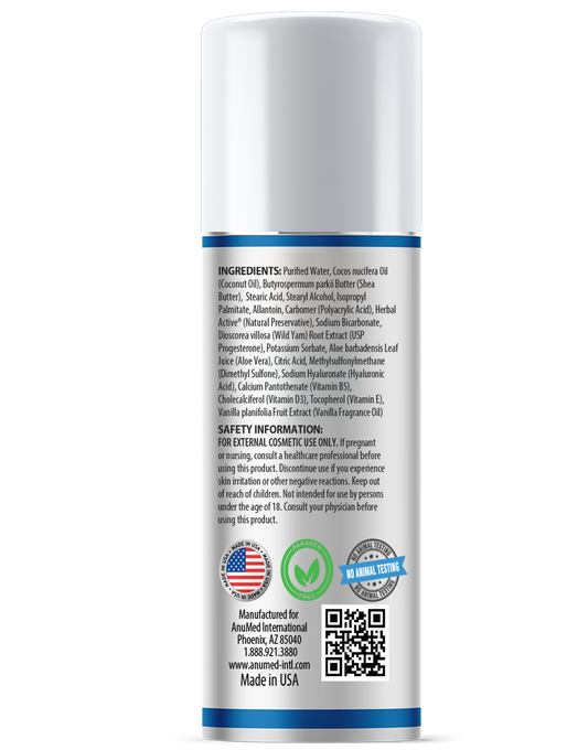 Natural Bioidentical Balance MAXX (Progesterone) Body Cream 25mg New Formula with Hyaluronic Acid + Vitamin E