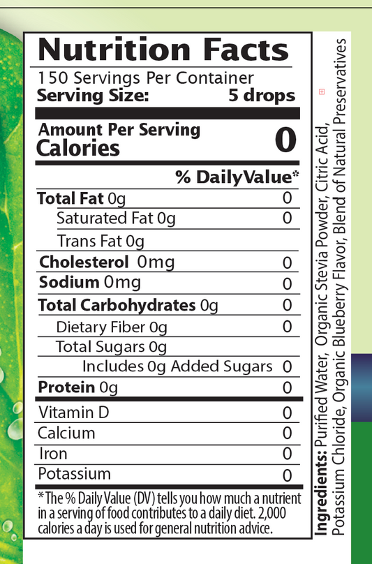 Blueberry Stevia Liquid Drops
