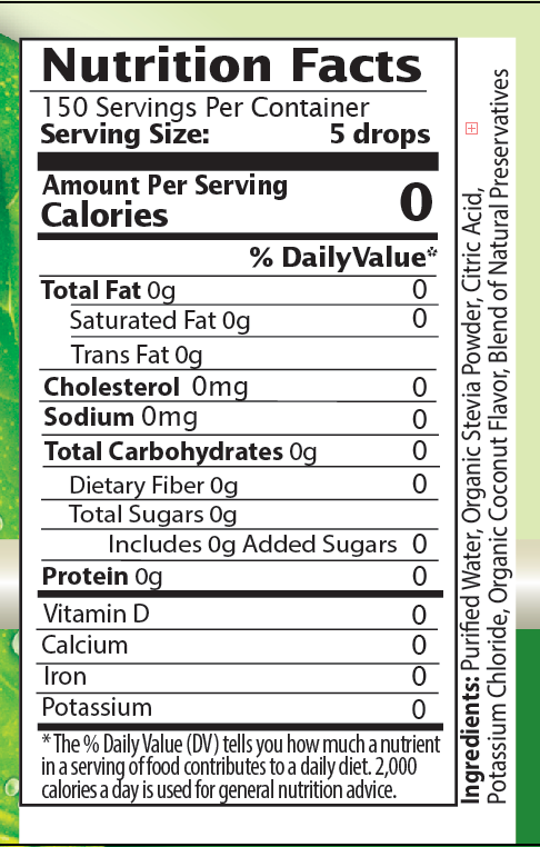 Coconut Stevia Liquid Drops