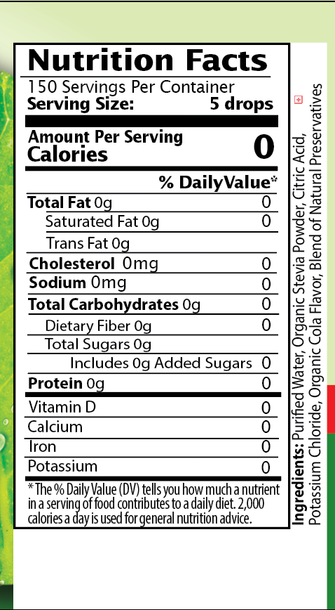 Cola Stevia Liquid Drops