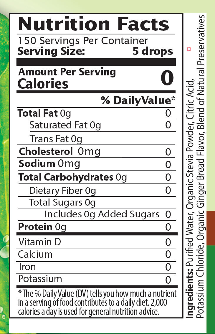 Ginger Bread Stevia Liquid Drops
