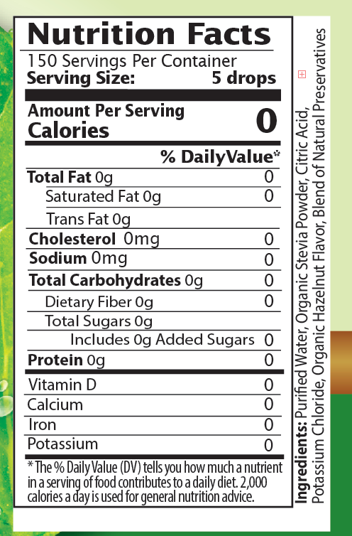 Hazelnut Liquid Stevia Drops