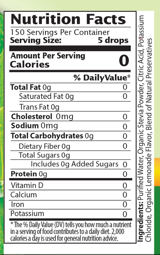 Lemonade Stevia Liquid Drops