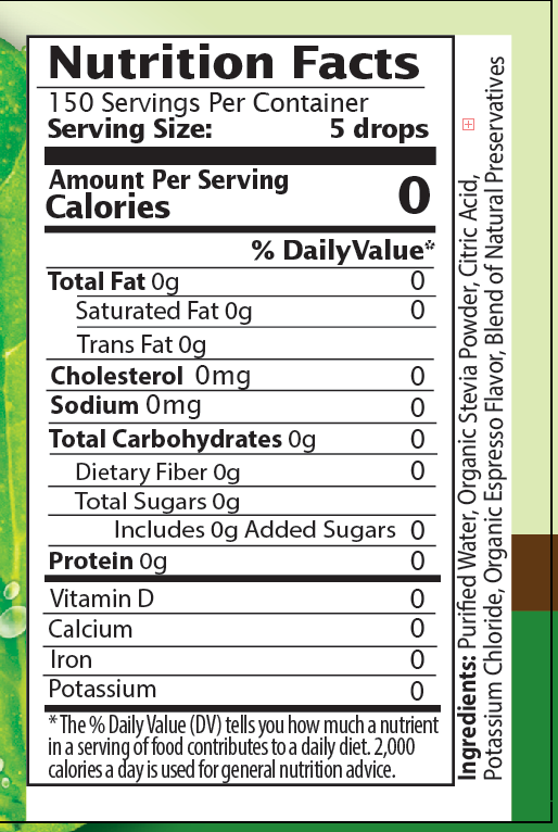 Espresso Stevia Liquid Drops