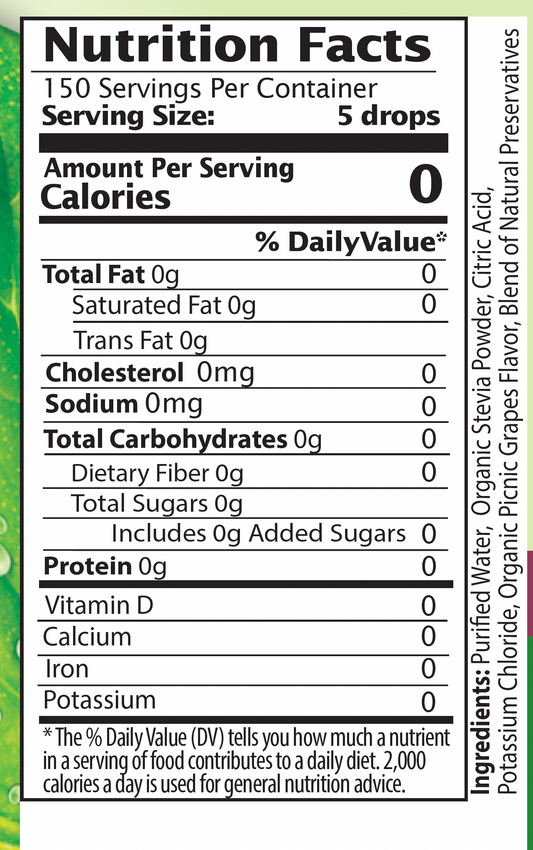 Picnic Grape Stevia Liquid Drops