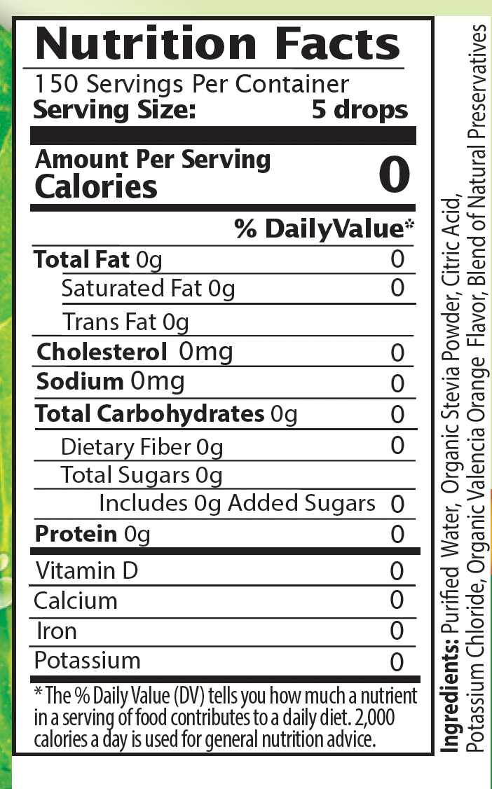 Valencia Orange Stevia Liquid Drops