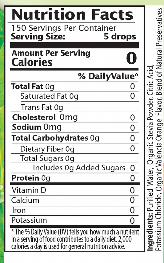 Valencia Orange Stevia Liquid Drops