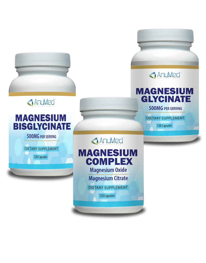 Magnesium 3 Pack - 120 Capsules in each bottle