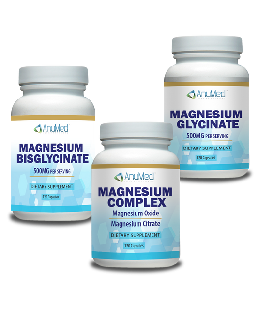 Magnesium 3 Pack - 120 Capsules in each bottle