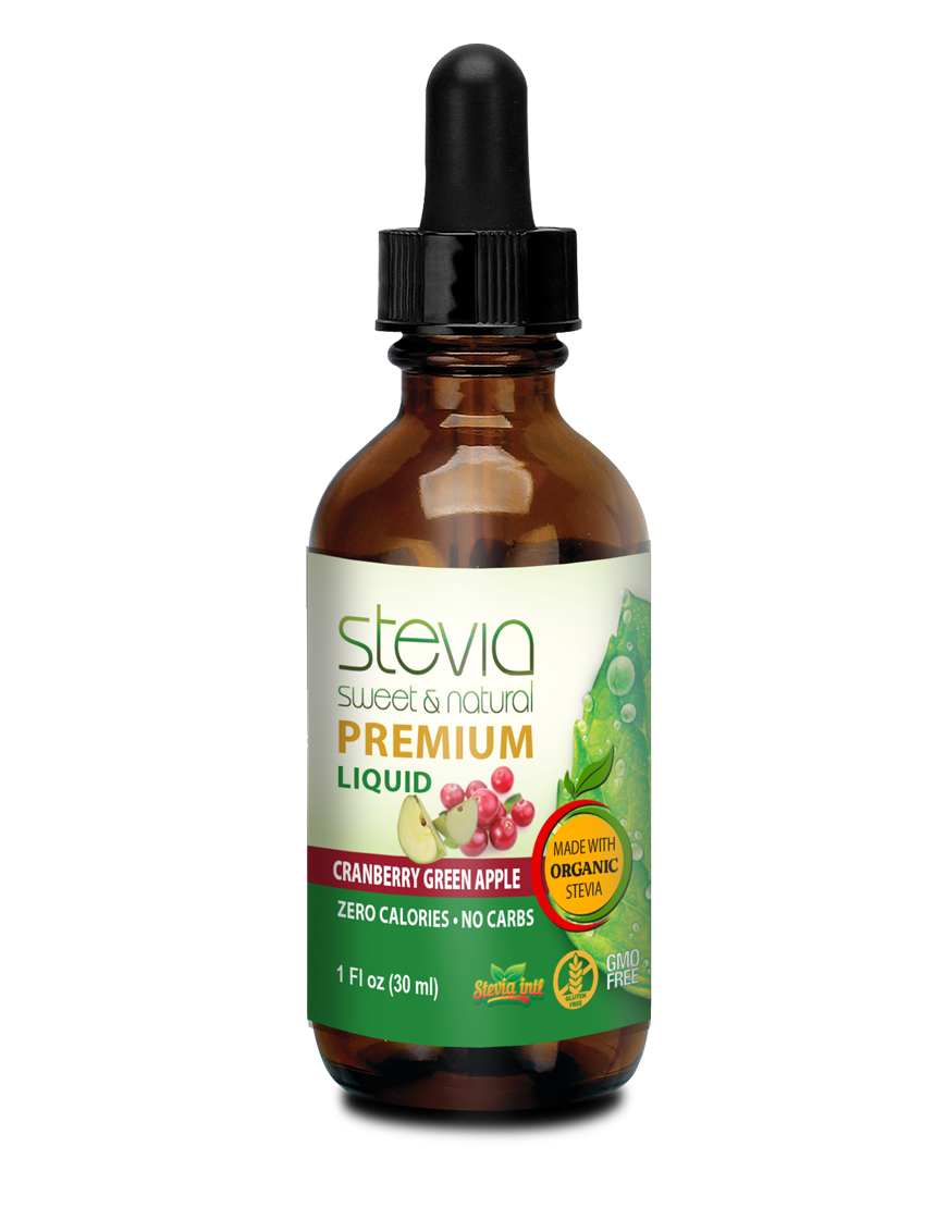 Cranberry Green Apple Stevia Liquid Drops
