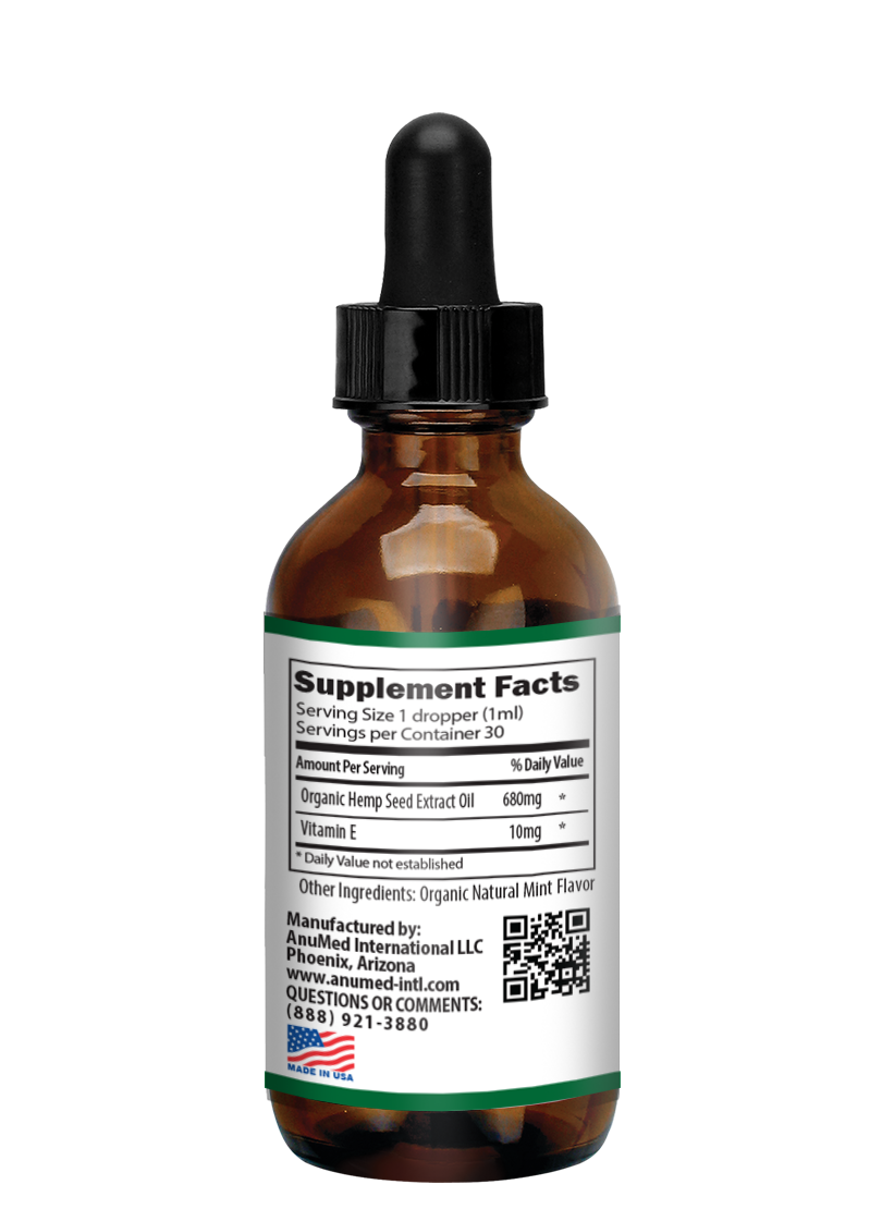 Hemp Oil Drops 1oz