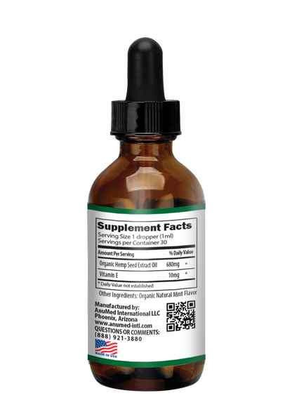 Hemp Oil Drops 1oz