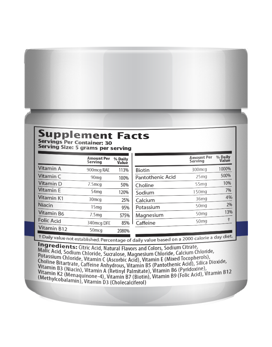 150g Booster Energy Mix - Blue Raspberry Flavor