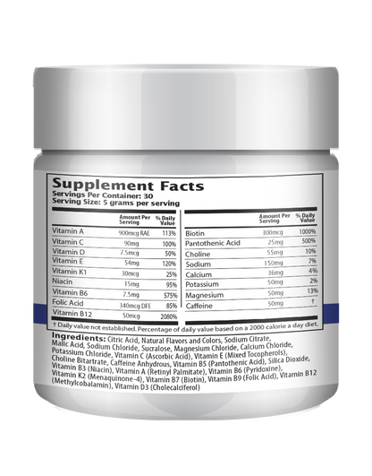 150g Booster Energy Mix - Blue Raspberry Flavor