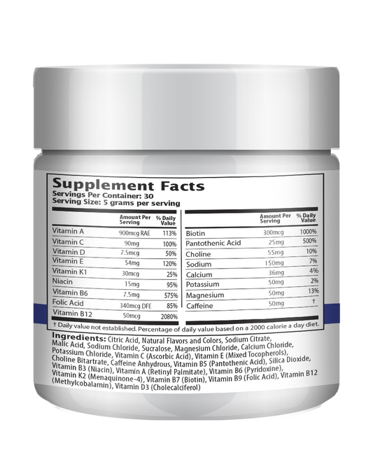 150g Booster Energy Mix - Blue Raspberry Flavor