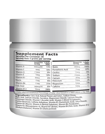 150g Booster Energy Mix - Grape Flavor
