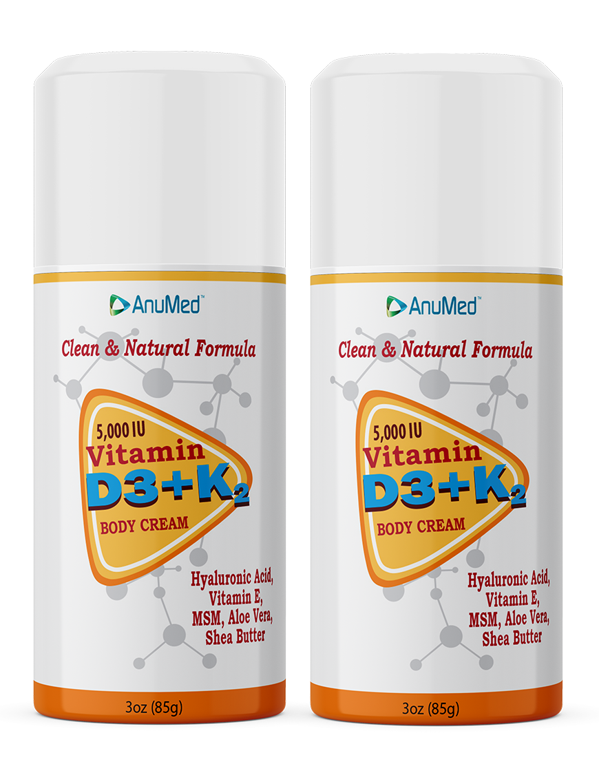 2 pack - 3oz D3K2 5,000IU Cream - 20% OFF Use code: vitaminDday20%