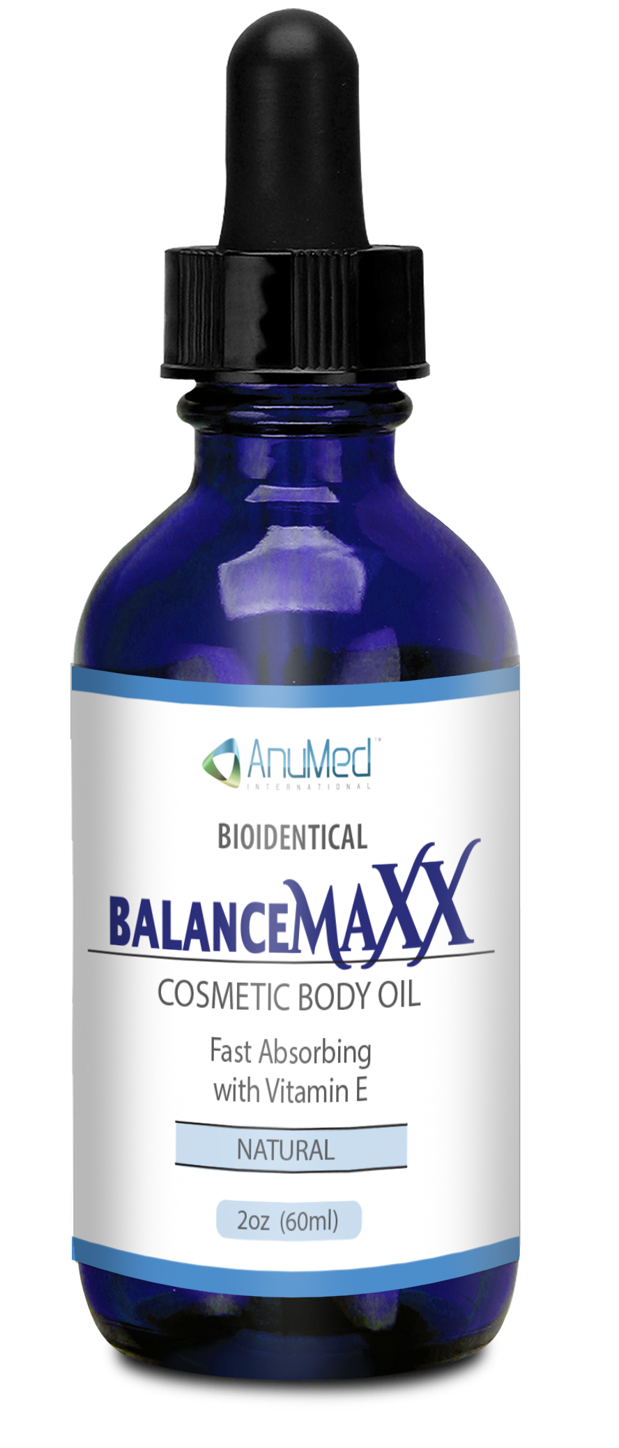 2oz Balance MAXX - Progest Cosmetic BodyOil Clear Liquid Pump