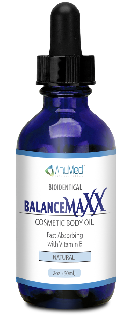 2oz Balance MAXX - Progest Cosmetic BodyOil Clear Liquid Pump
