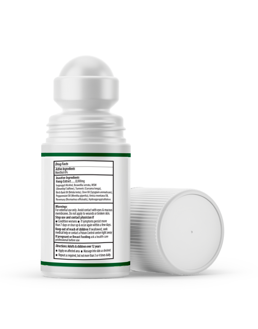 Hemp Roll-On  2oz ( Pack of 2 )