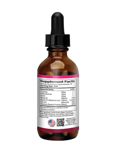 Lipotropic Complex Drops - STRAWBERRY FLAVOR (New)