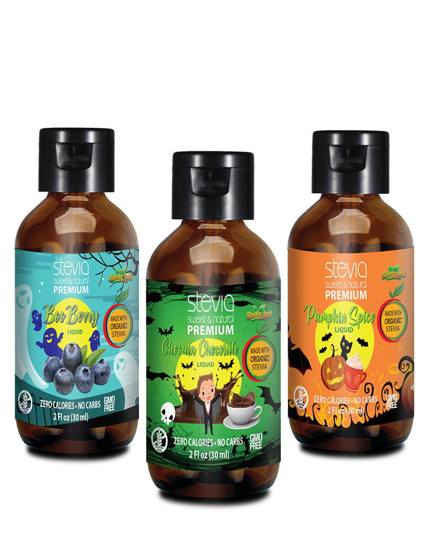 Spooktacular Premium Stevia Bundle - 2oz New Flip Top Bottles