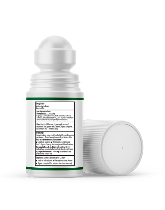 Hemp Roll-On  2oz ( Pack of 2 )