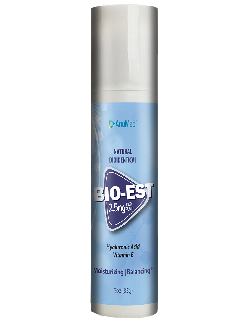 Natural Bio-identical BIO-EST 2.5mg Menopause Relief Cream with Hyaluronic Acid, Vitamin E, Essential Oils & Herbs, Shea Butter, Magnesium, Aloe Vera, Olive Oil, Non-GMO for Women