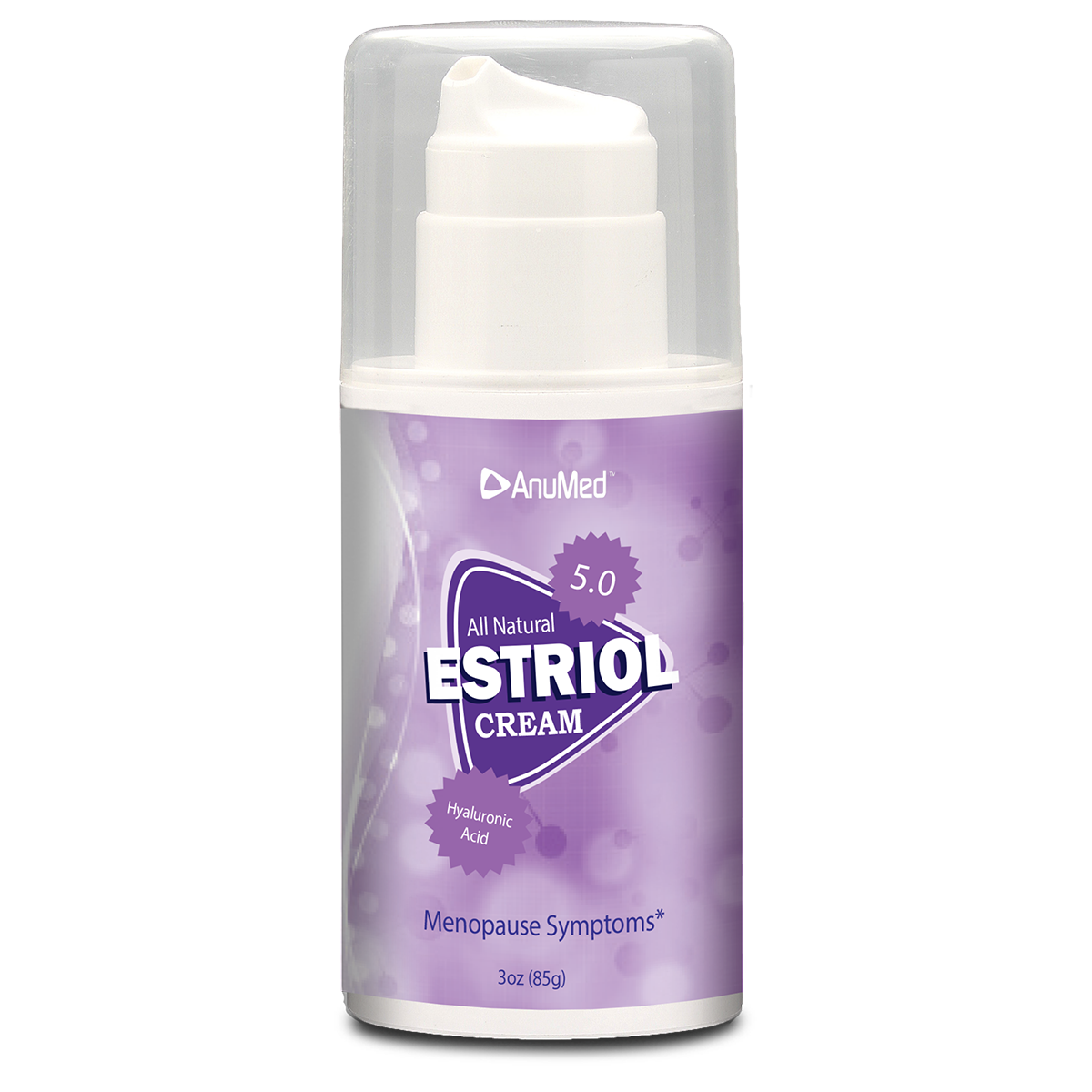 Natural Bioidentical Estriol Cream 5.0 with Hyaluronic Acid + vitamin E for Skin Care During Menopause Relief. Balancing Cream for Women (3oz)