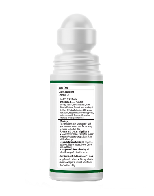 Hemp Roll-On 3oz NEW!