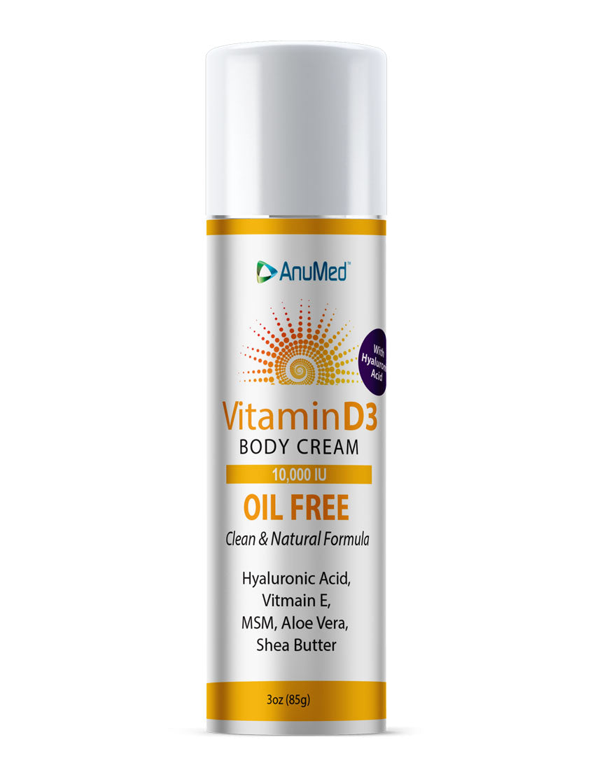 Vitamin D3 10,000 IU Cream ( Oil Free ) with Magnesium.