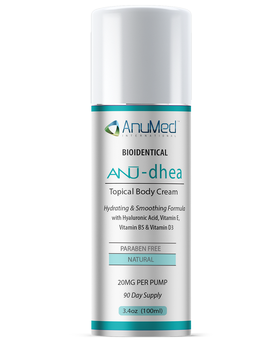 Natural Bioidentical ANU-dhea (Dehydroepiandrosterone) 20mg New Formula with Hyaluronic Acid + Vitamin E