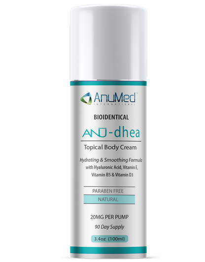 Natural Bioidentical ANU-dhea (Dehydroepiandrosterone) 20mg New Formula with Hyaluronic Acid + Vitamin E