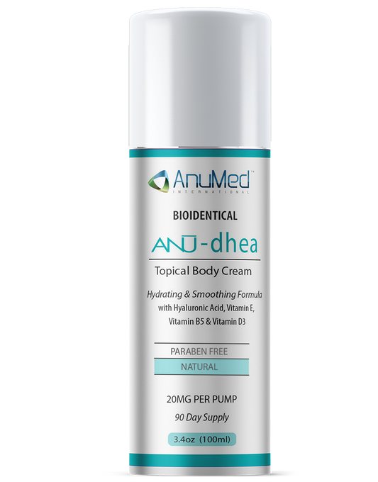 Natural Bioidentical ANU-dhea (Dehydroepiandrosterone) 20mg New Formula with Hyaluronic Acid + Vitamin E
