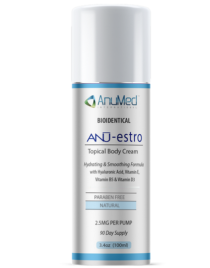 Natural Bio-identical ANU-estro 2.5mg Body Cream New Formula with Hyaluronic Acid + Vitamin E