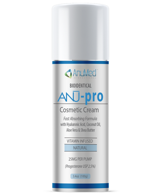 AnuPro Cosmetic Body Cream (progesterone) 25mg New Formula with Hyaluronic Acid + Vitamin E