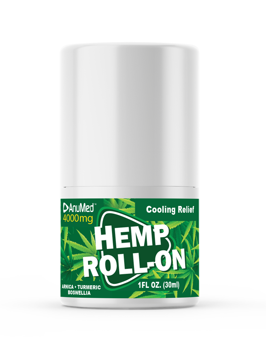 1oz Hemp Roll-On - SAVE 20% -   Inflammation | Discomfort | with Arnica, Turmeric and Boswella
