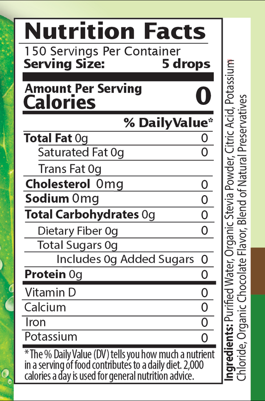 Chocolate Stevia  Liquid Drops