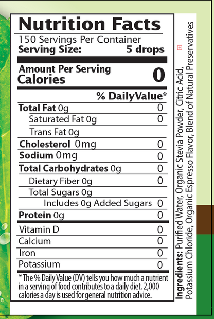 Espresso Stevia Liquid Drops