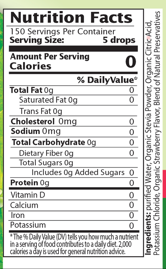 Strawberry, Creamy Vanilla & Blueberry Stevia 1oz  BUNDLE SPECIAL