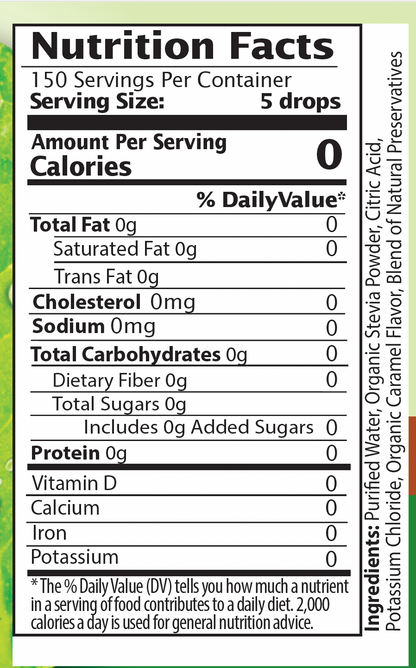 Caramel Stevia Liquid Drops