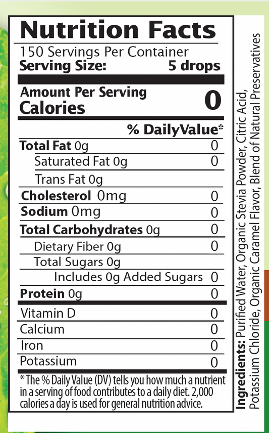 Caramel Stevia Liquid Drops