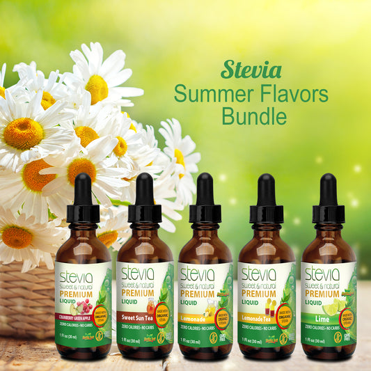 Stevia Summer Flavors - 5 Flavors Included 1oz