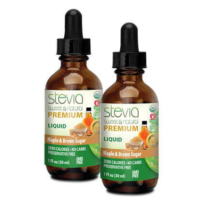 Maple & Brown Sugar Stevia 1oz - 2 Pack