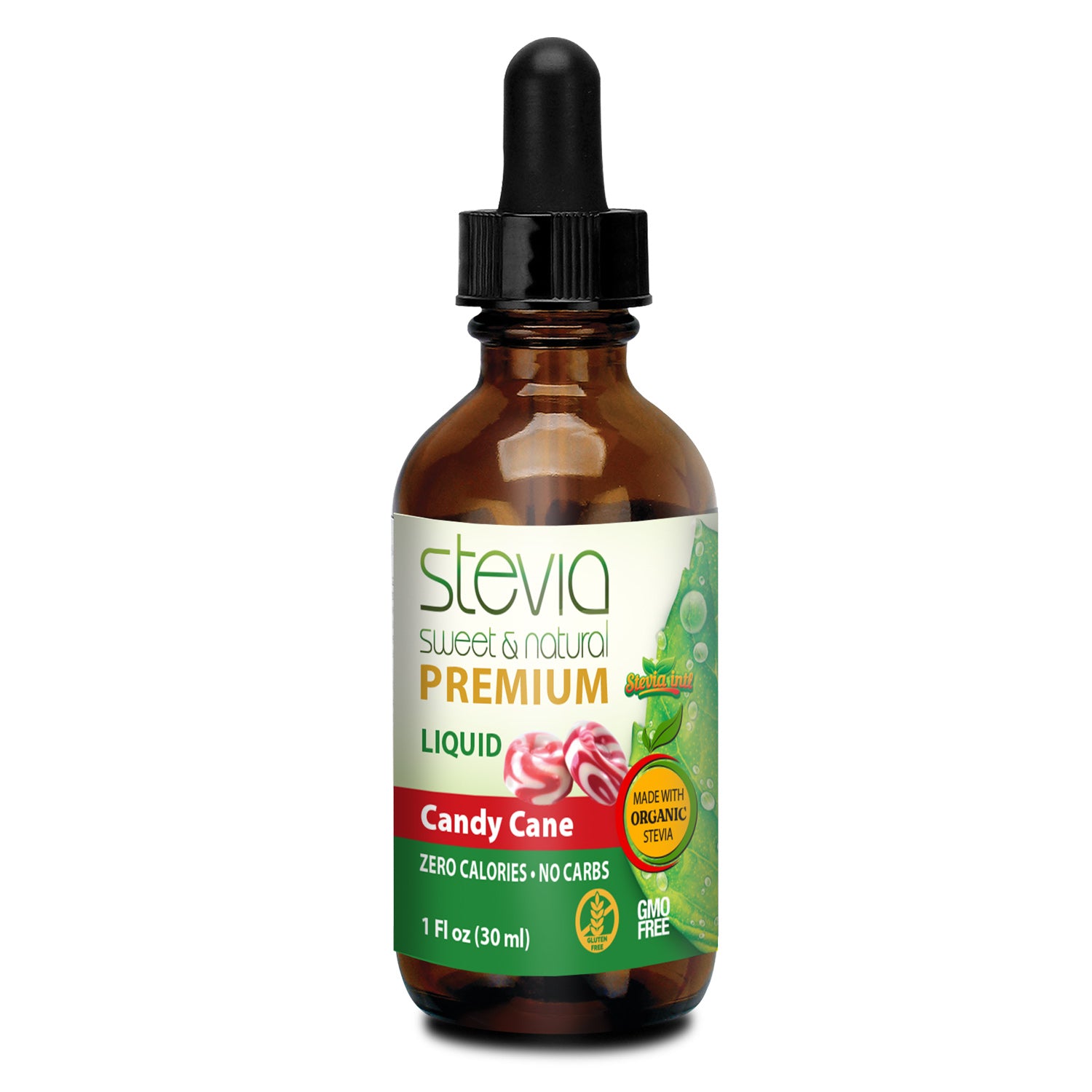 Candy Cane Stevia Liquid Drops - Zero Calories | Best All Natural Sugar Substitute