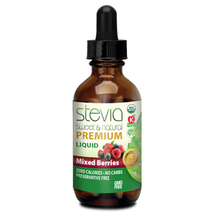 Mixed Berry Stevia Liquid Drops - Zero Calories | Best All Natural Sugar Substitute