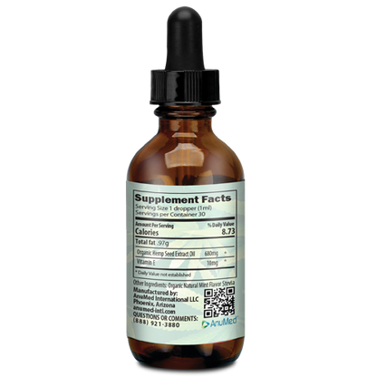 Hemp Seed Oil  Extract Drops 1oz - 2 pack
